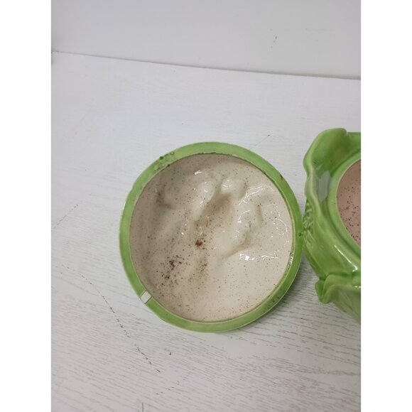 VTG 60s Covered White Rabbits Cabbage Serving Dish Retro Mid Century Modern - Picture 8 of 12